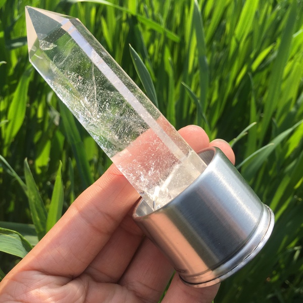Crystal Drink Bottle - Clear Quartz